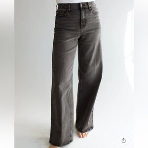 Carly Jean Los Angeles Gray Flare Jeans